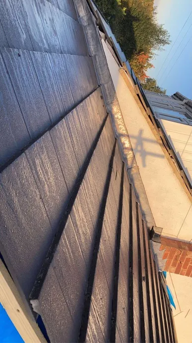 Blue Slanted Roof